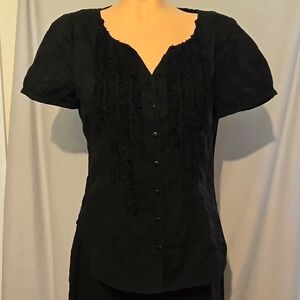 August Silk Bohemian style textured blouse